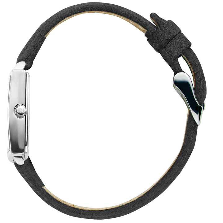 Danish Design IV12Q1248 Miami Silver Black Suede Watch