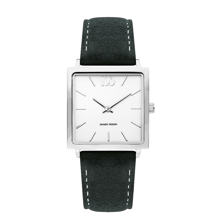 Danish Design IV12Q1248 Miami Silver Black Suede Watch