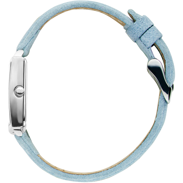 Danish Design IV24Q1248 Miami Silver Light Blue Suede Watch