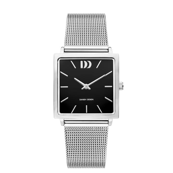 Danish Design IV63Q1248 Miami Silver Black Mesh Watch