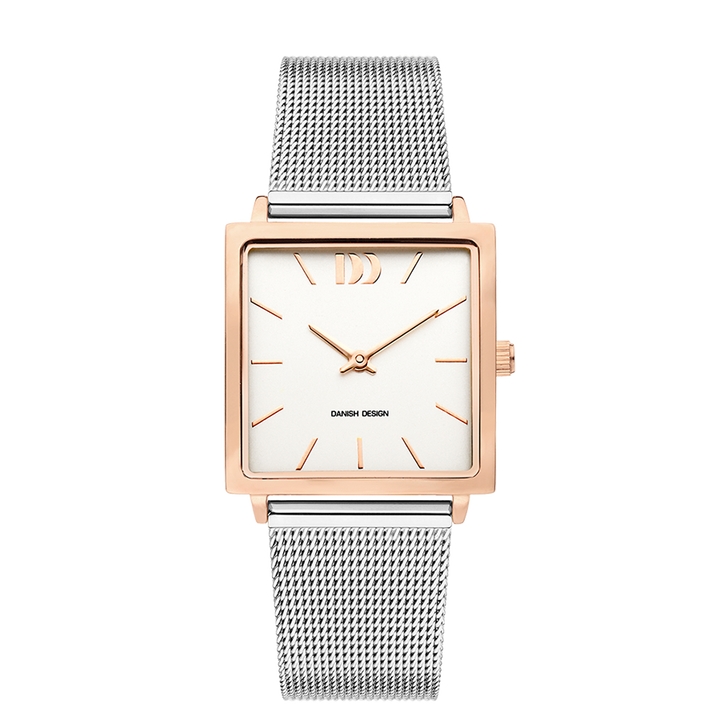 Danish Design IV67Q1248 Miami Two-Tone Rosegold Mesh Watch