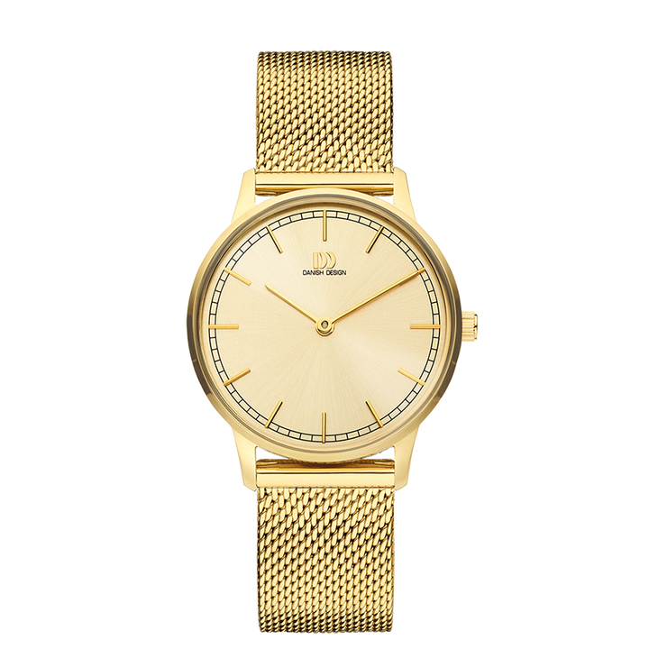 Danish Design IV06Q1249 Vigelsø All Gold Mesh Watch