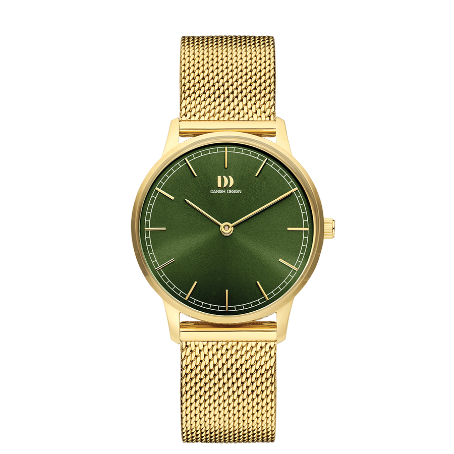 Danish Design IV09Q1249 Vigelsø Green Gold Mesh Watch