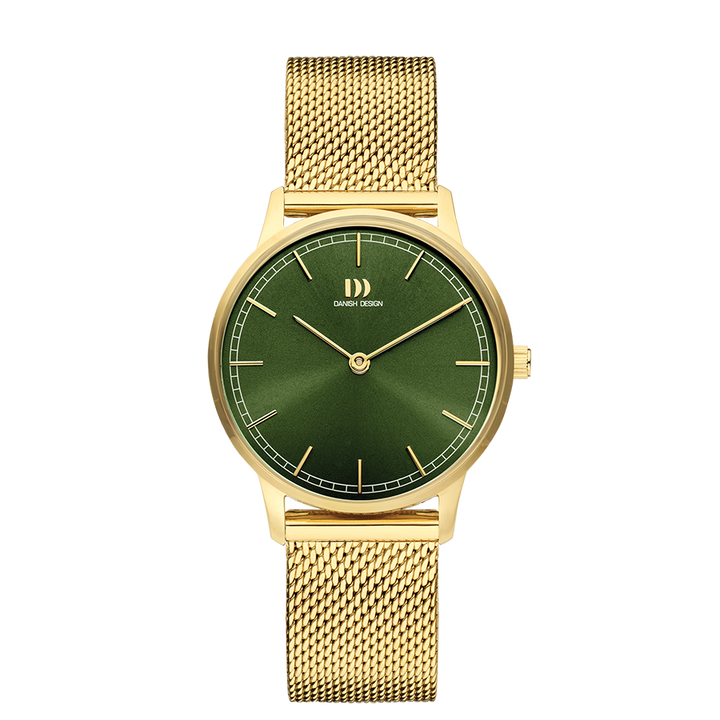 Danish Design IV09Q1249 Vigelsø Green Gold Mesh Watch