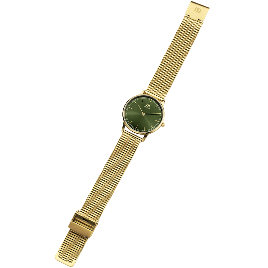 Danish Design IV09Q1249 Vigelsø Green Gold Mesh Watch