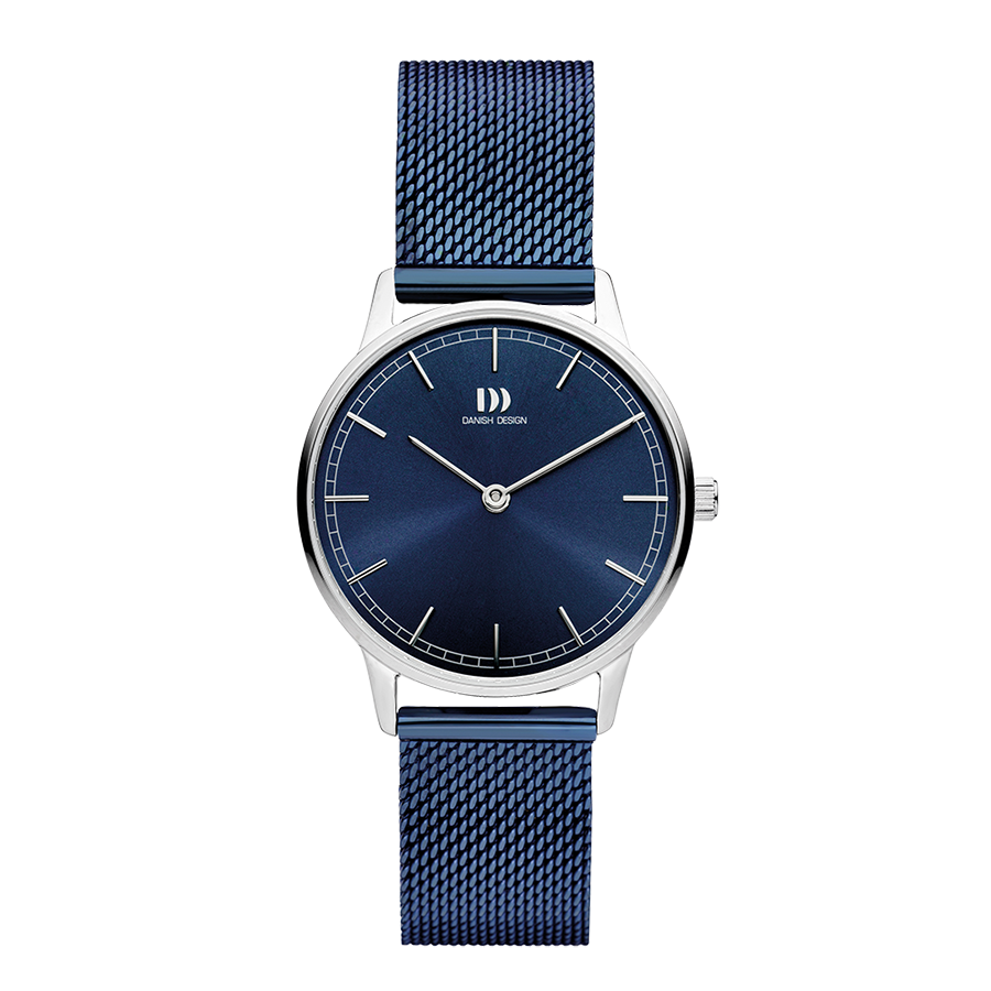 Danish Design IV69Q1249 Vigelsø Blue Silver Mesh Watch