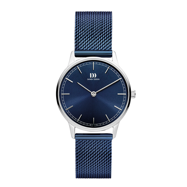 Danish Design IV69Q1249 Vigelsø Blue Silver Mesh Watch