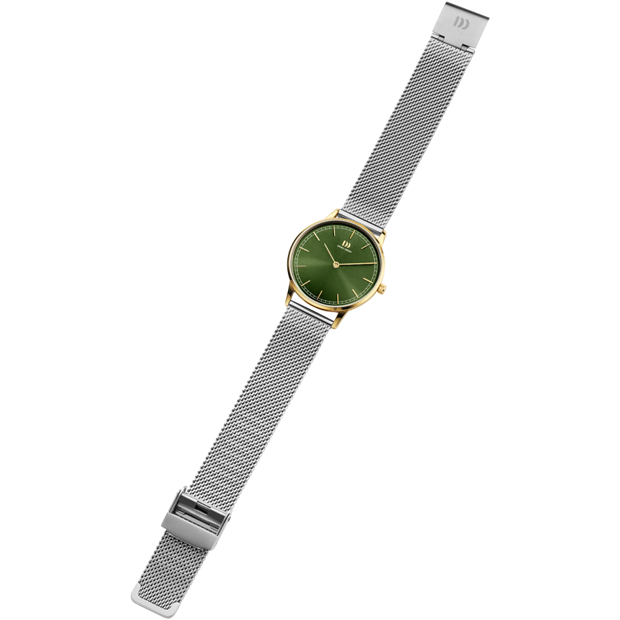 Danish Design IV76Q1249 Vigelsø Green Two-Tone Mesh Watch