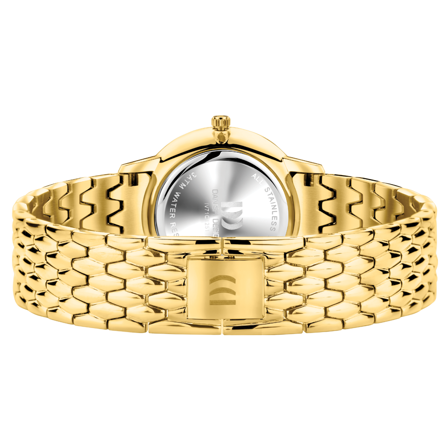 Danish Design IV71Q1251 Akilia Gold Perlemor DressLink Medium Watch