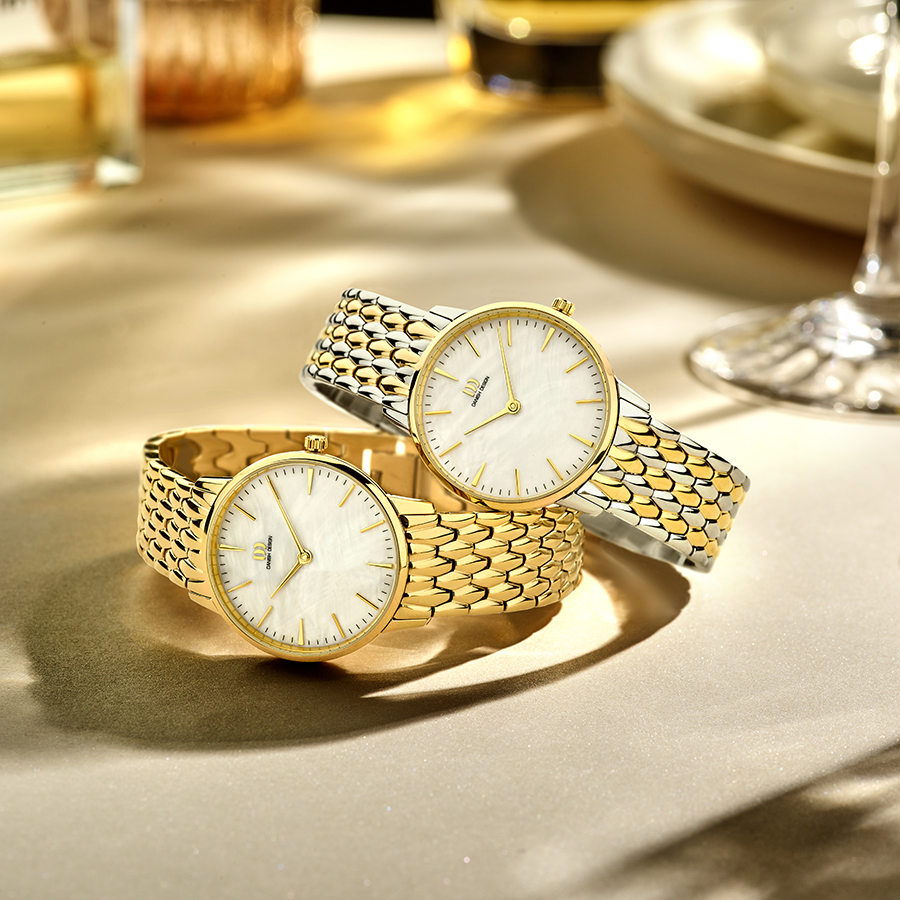 Danish Design IV75Q1251 Akilia Two-tone Perlemor DressLink Medium Watch