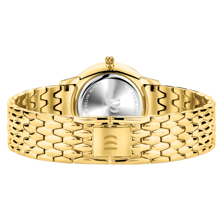 Danish Design IV77Q1251 Akilia Gold Husky Blue DressLink Medium Watch