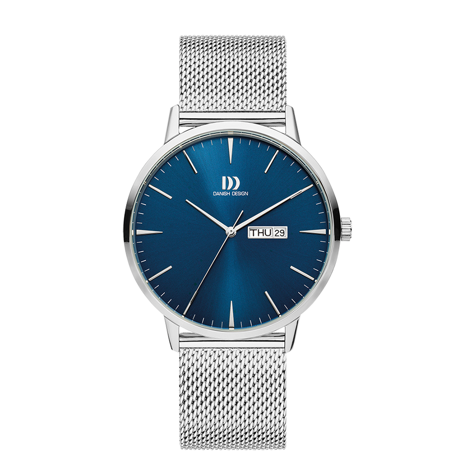 Danish Design IQ68Q1267 Akilia Day/Date Royal Blue Mesh Watch