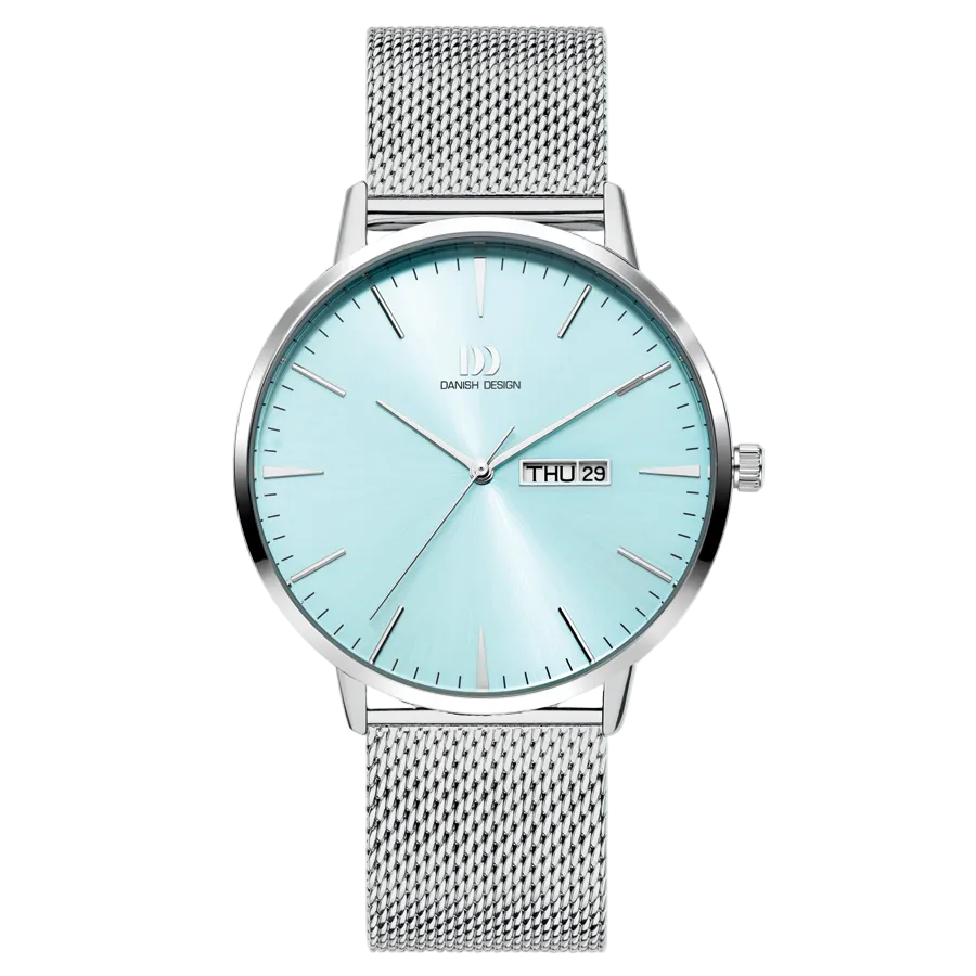 Danish Design IQ69Q1267 Akilia Day/Date Husky Blue Mesh Watch