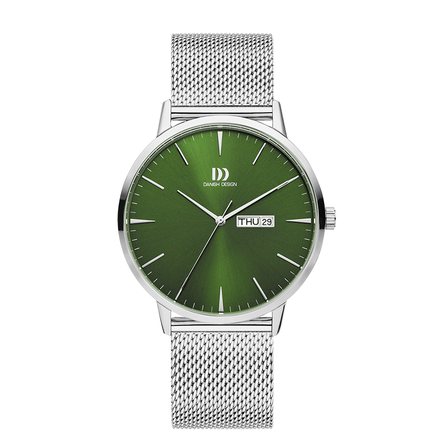 Danish Design IQ77Q1267 Akilia Day/Date Green Mesh Watch