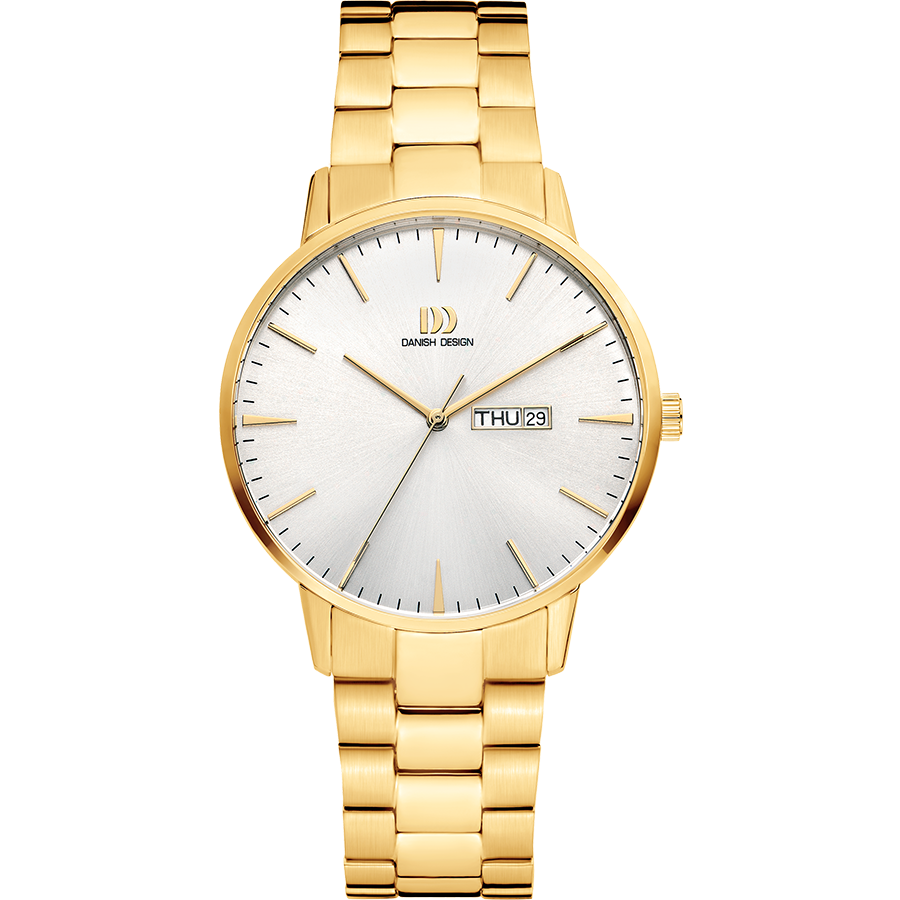 Danish Design IQ91Q1267 Akilia Day/Date Gold Link Watch