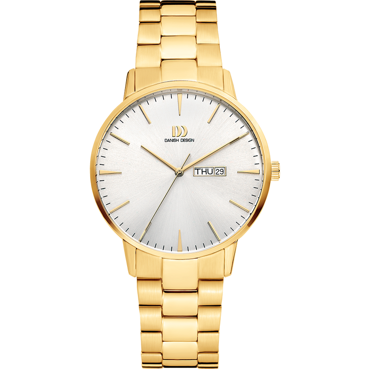 Danish Design IQ91Q1267 Akilia Day/Date Gold Link Watch