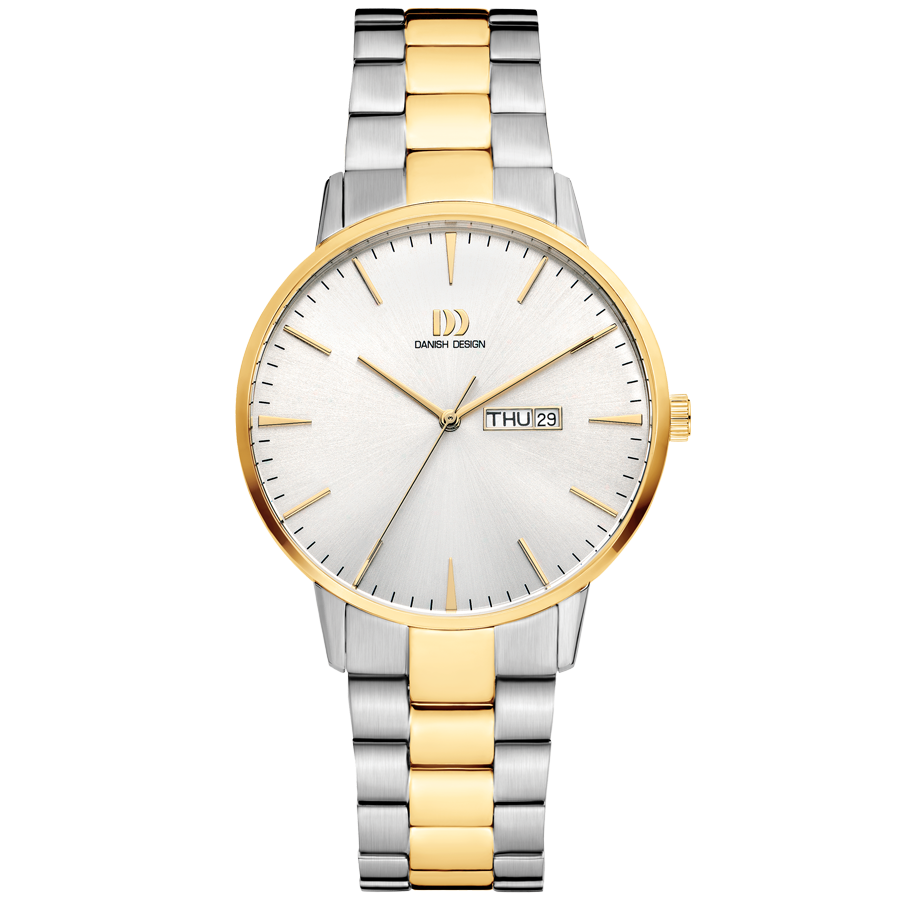 Danish Design IQ95Q1267 Akilia Day/Date Two Tone Link Watch