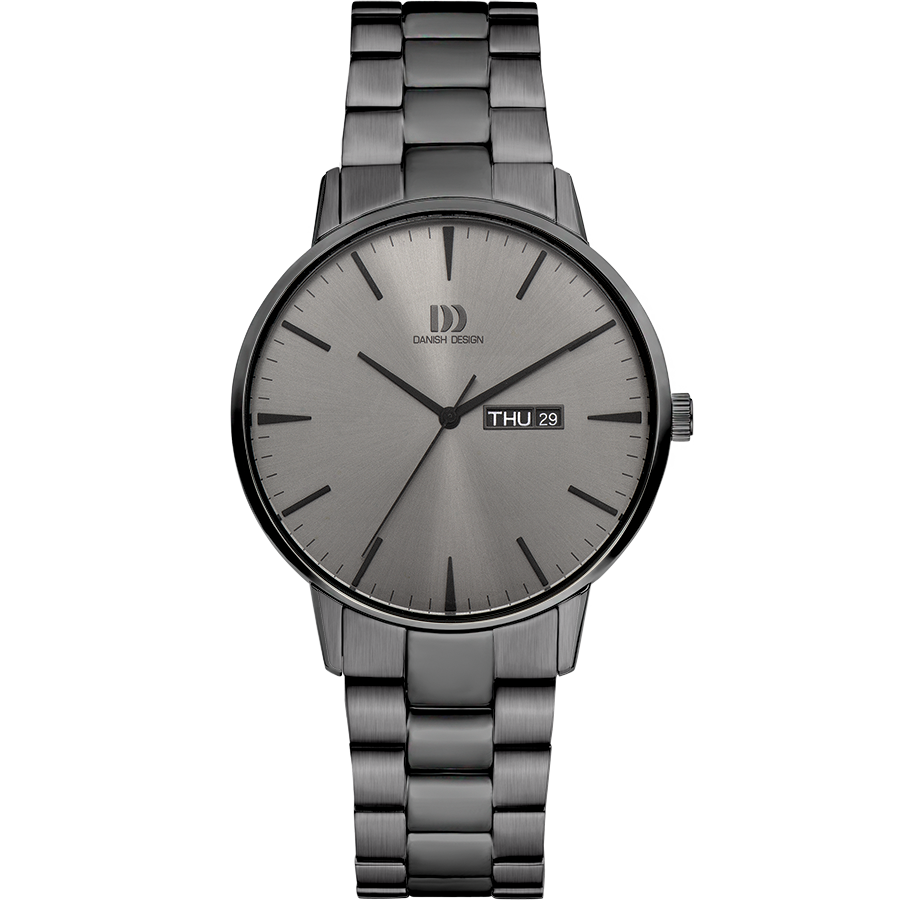 Danish Design IQ96Q1267 Akilia Day/Date All Grey Link Watch