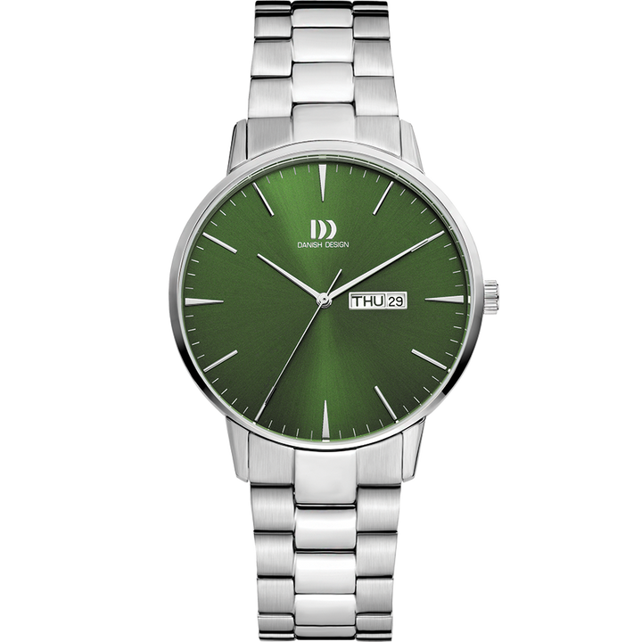 Danish Design IQ97Q1267 Akilia Day/Date Green Link Watch