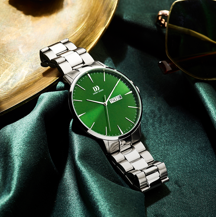 Danish Design IQ97Q1267 Akilia Day/Date Green Link Watch