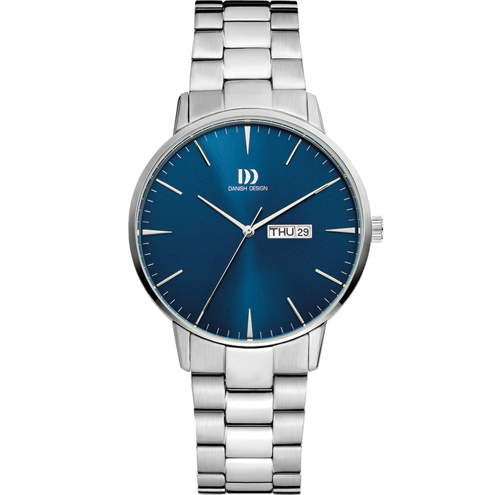 Danish Design IQ98Q1267 Akilia Day/Date Royal Blue Link Watch