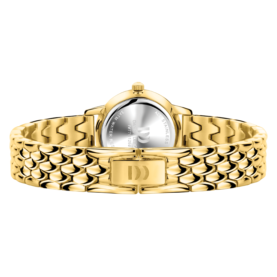 Danish Design IV77Q1268 Akilia Mini Gold Husky Blue DressLink Watch