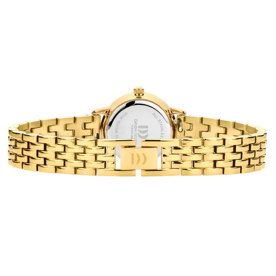 Danish Design IV83Q1268 Akilia Mini Link Gold Sage Green Watch