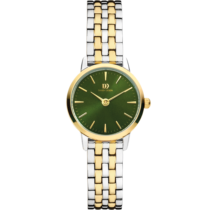Danish Design IV90Q1268 Akilia Mini Link Two-Tone Gold Green Watch