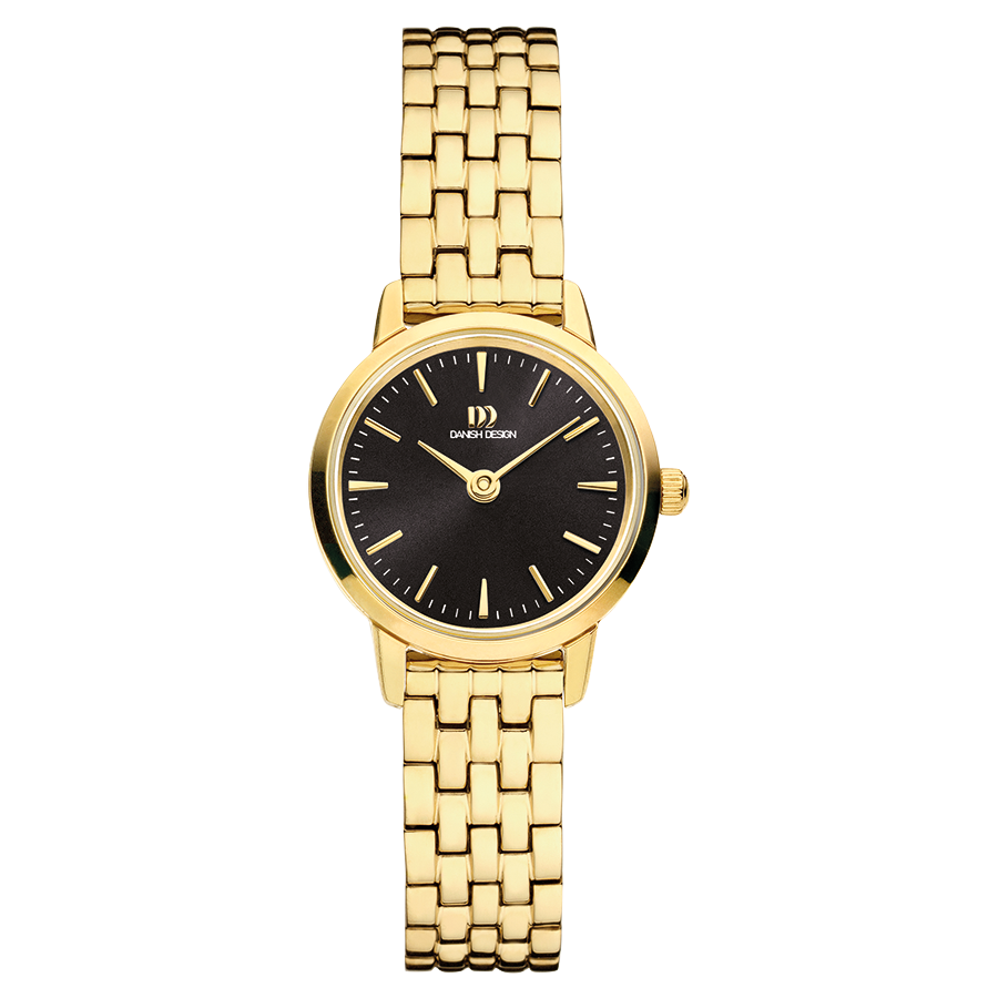 Danish Design IV99Q1268 Akilia Mini Link Gold Black Watch