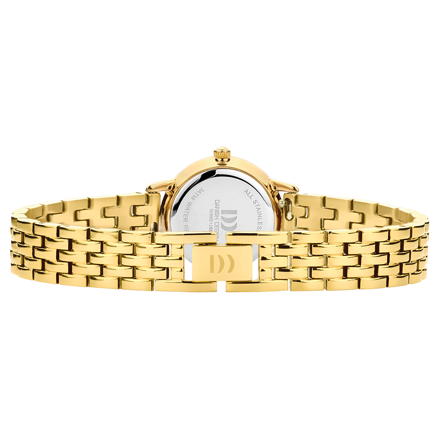 Danish Design IV99Q1268 Akilia Mini Link Gold Black Watch