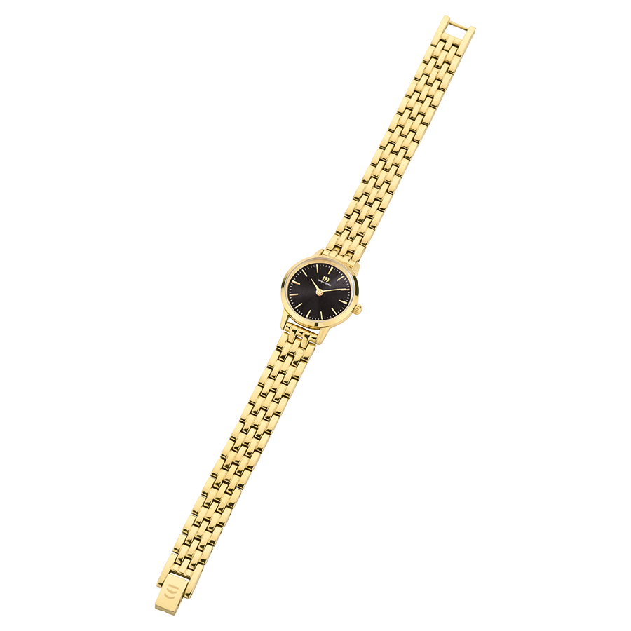 Danish Design IV99Q1268 Akilia Mini Link Gold Black Watch