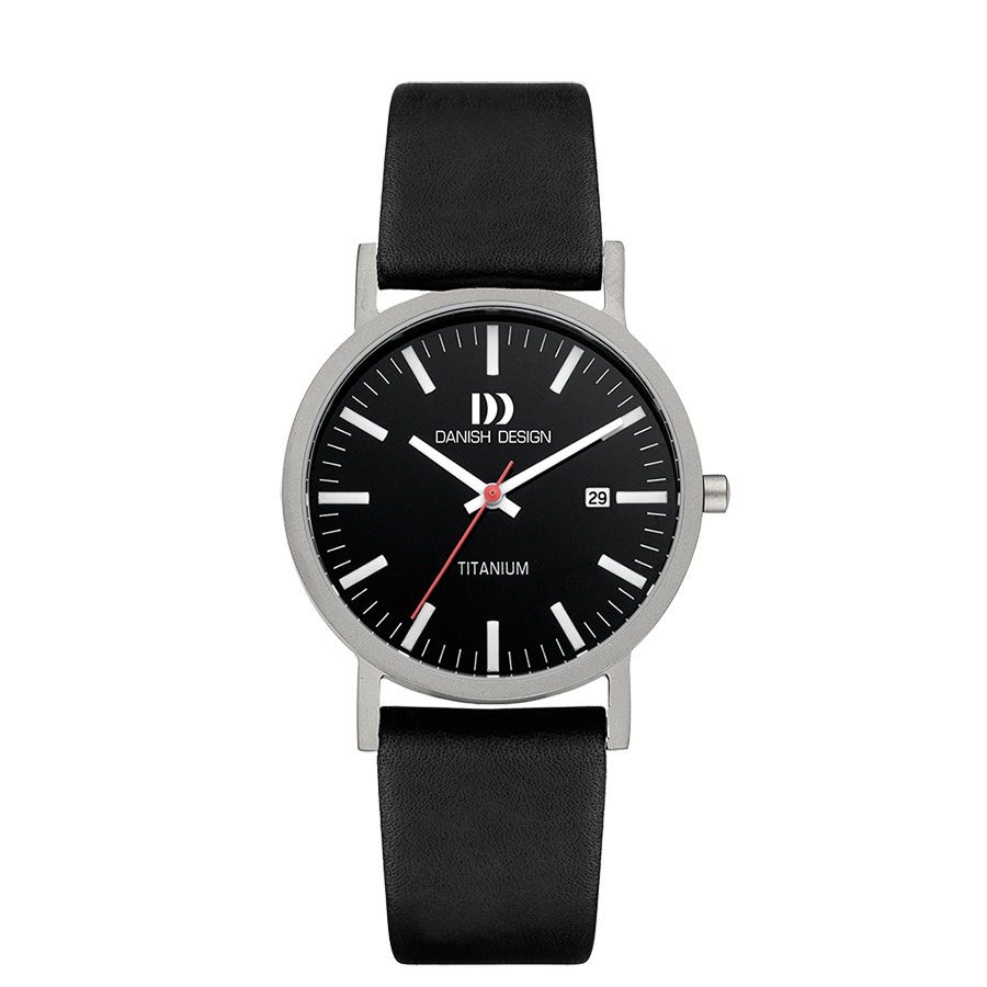Danish Design IQ13Q1273 Rhine Black Black Date Large Watch