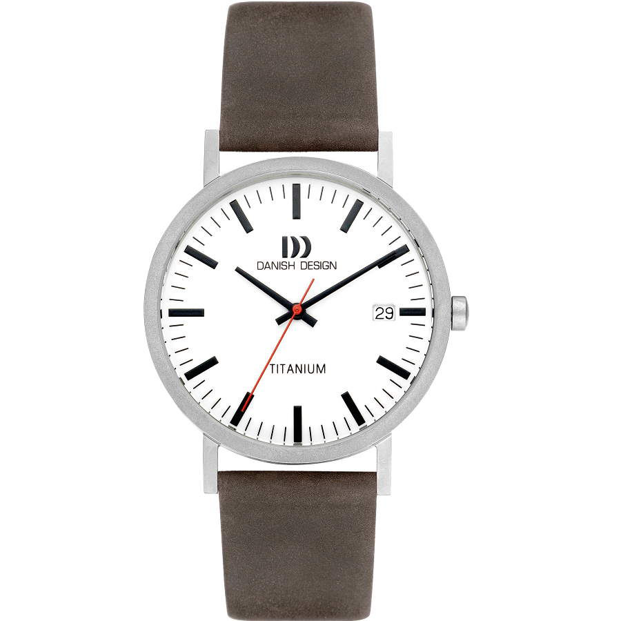 Danish Design IQ14Q1273 Rhine White Grey Date Large Watch