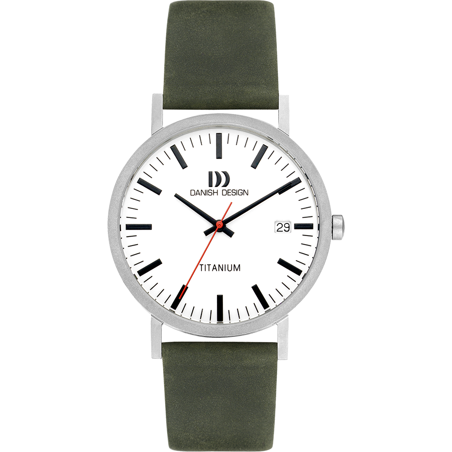 Danish Design IQ28Q1273 Rhine White Green Date Large Watch