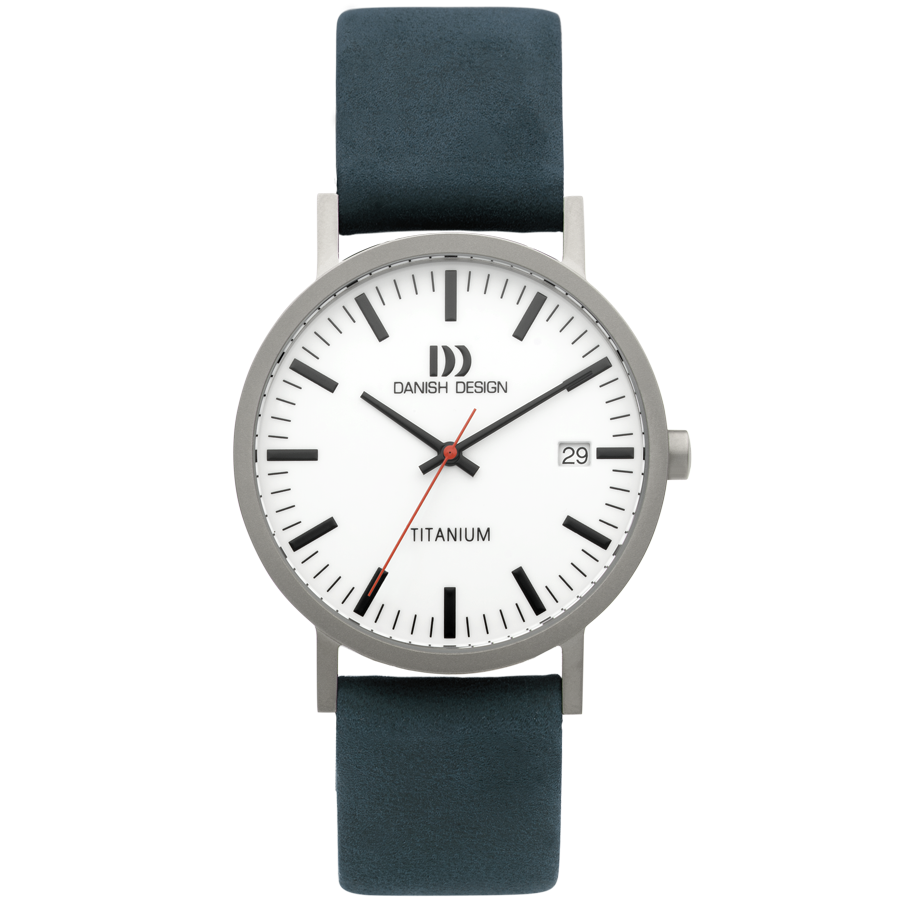 Danish Design IQ30Q1273 Rhine White Blue Date Large Watch