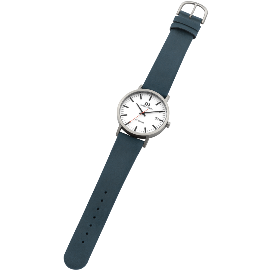 Danish Design IQ30Q1273 Rhine White Blue Date Large Watch