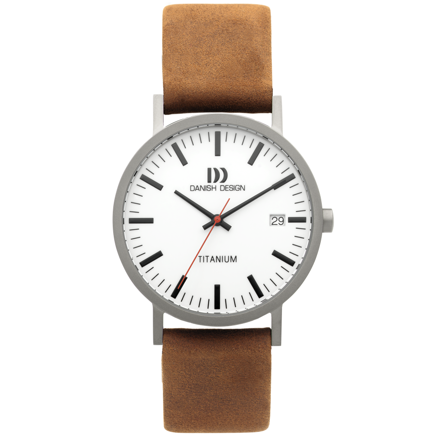 Danish Design IQ31Q1273 Rhine White Camel Date Large Watch