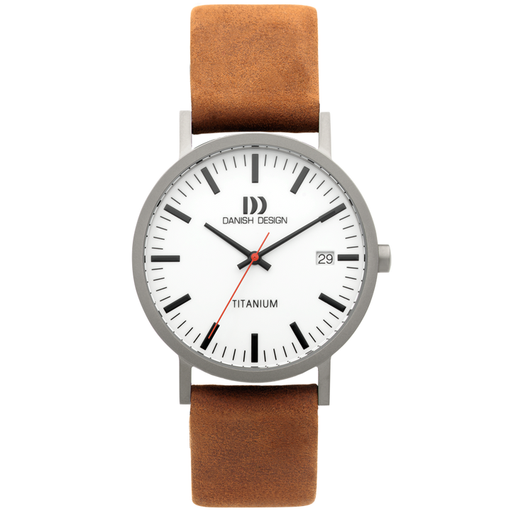 Danish Design IQ31Q1273 Rhine White Camel Date Large Watch