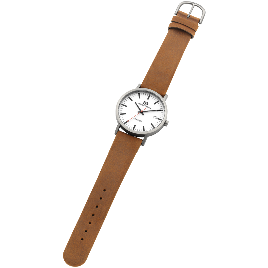 Danish Design IQ31Q1273 Rhine White Camel Date Large Watch