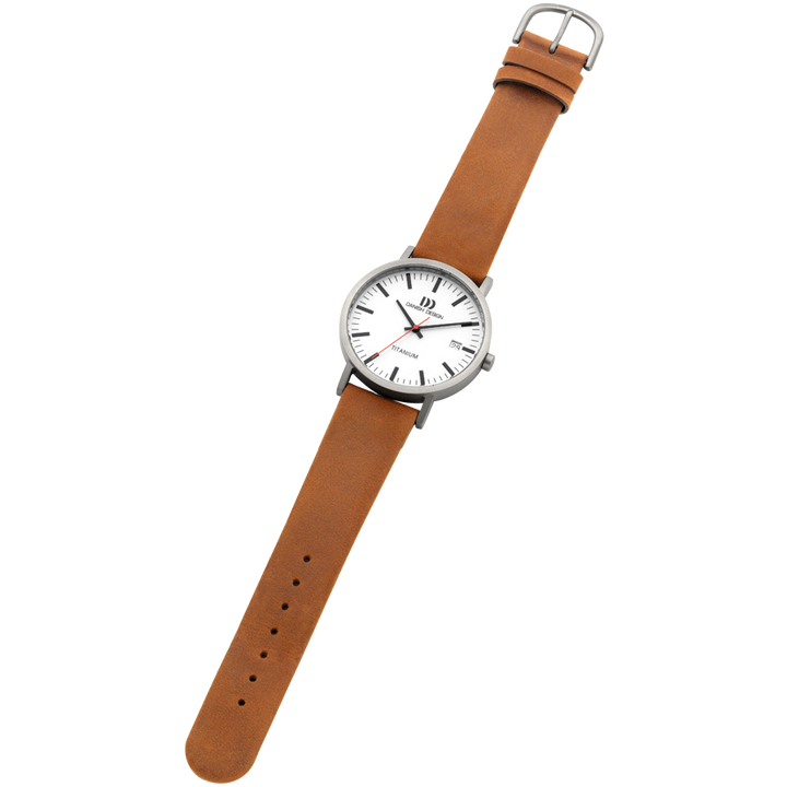 Danish Design IQ31Q1273 Rhine White Camel Date Large Watch