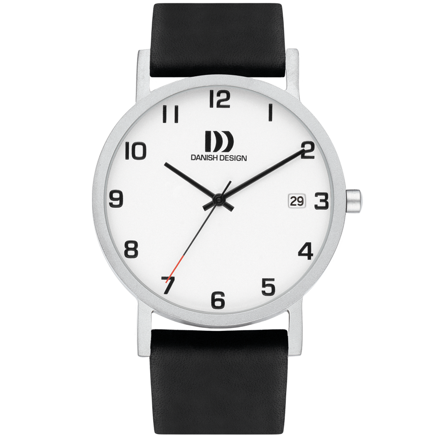Danish Design IQ82Q1273 Rhine NMBRS Silver Date Large Watch