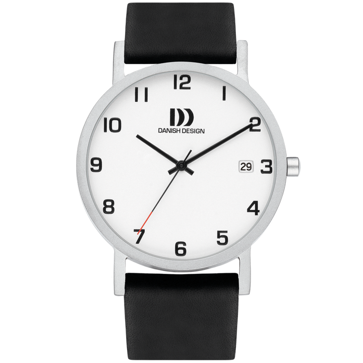 Danish Design IQ82Q1273 Rhine NMBRS Silver Date Large Watch