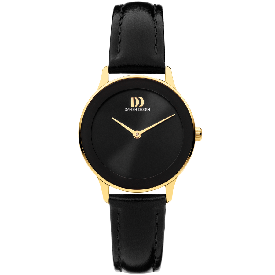 Danish Design IV11Q1288 Nostalgi 1988 Black Gold Watch
