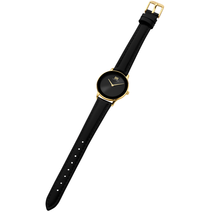 Danish Design IV11Q1288 Nostalgi 1988 Black Gold Watch
