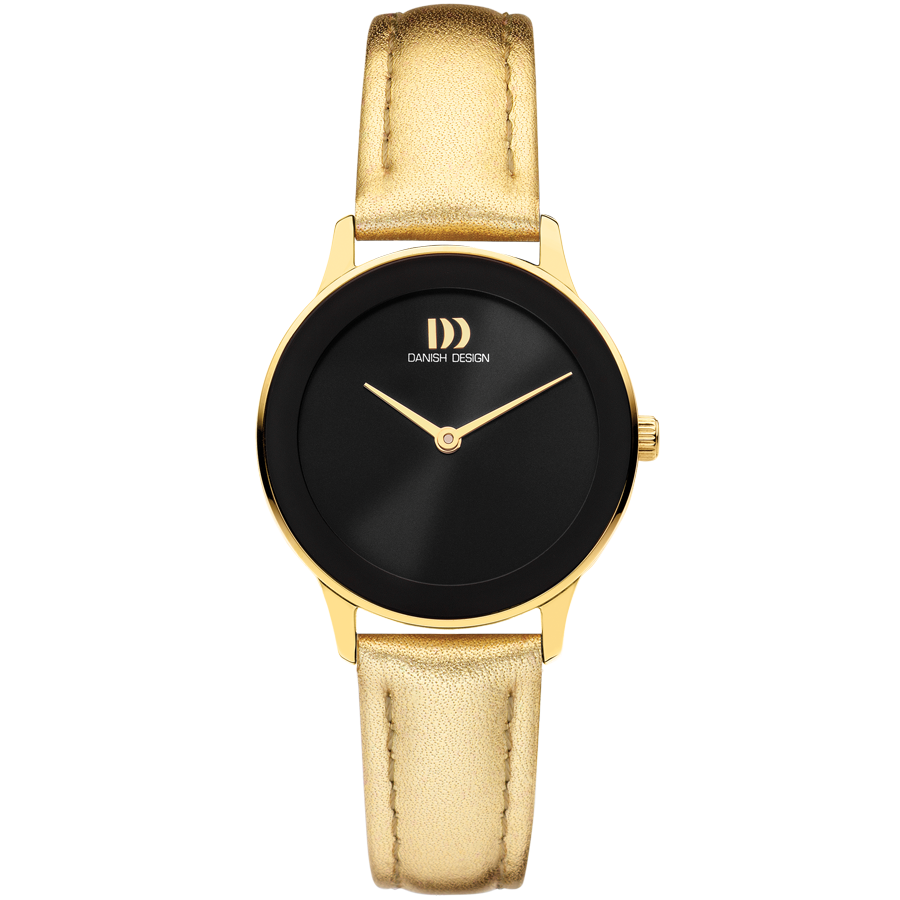 Danish Design IV21Q1288 Nostalgi 1988 Festive Black Gold Watch