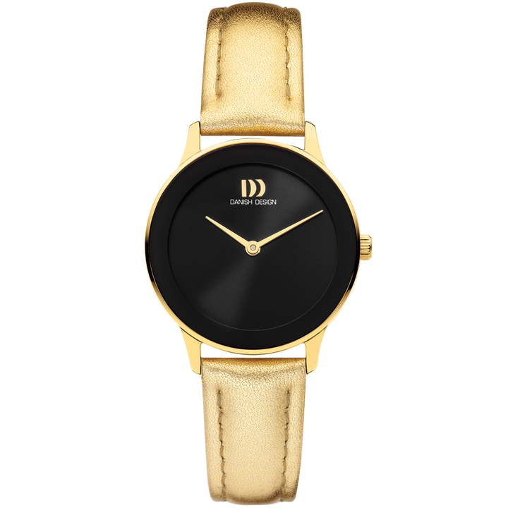 Danish Design IV21Q1288 Nostalgi 1988 Festive Black Gold Watch