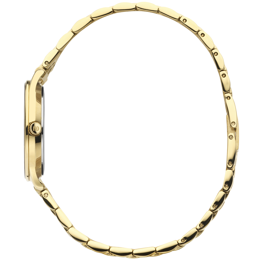 Danish Design IV96Q1288 Nostalgi 1988 Gold Blue Link Watch