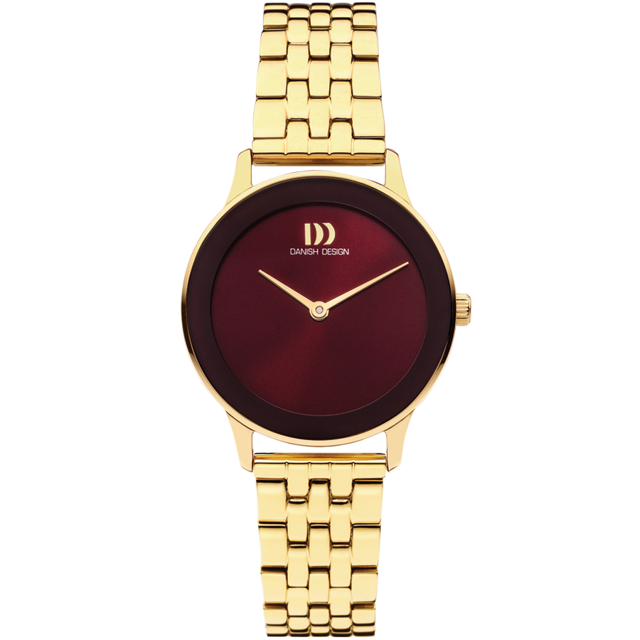 Danish Design IV97Q1288 Nostalgi 1988 Burgundy Link Watch