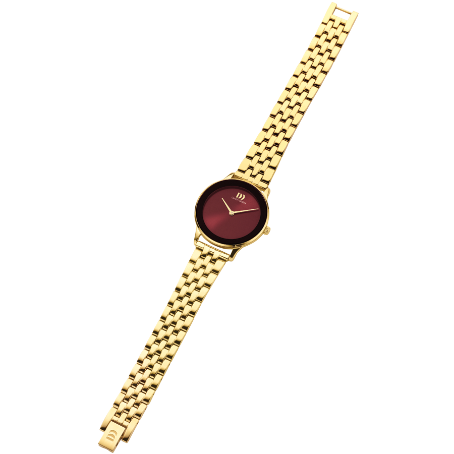 Danish Design IV97Q1288 Nostalgi 1988 Burgundy Link Watch