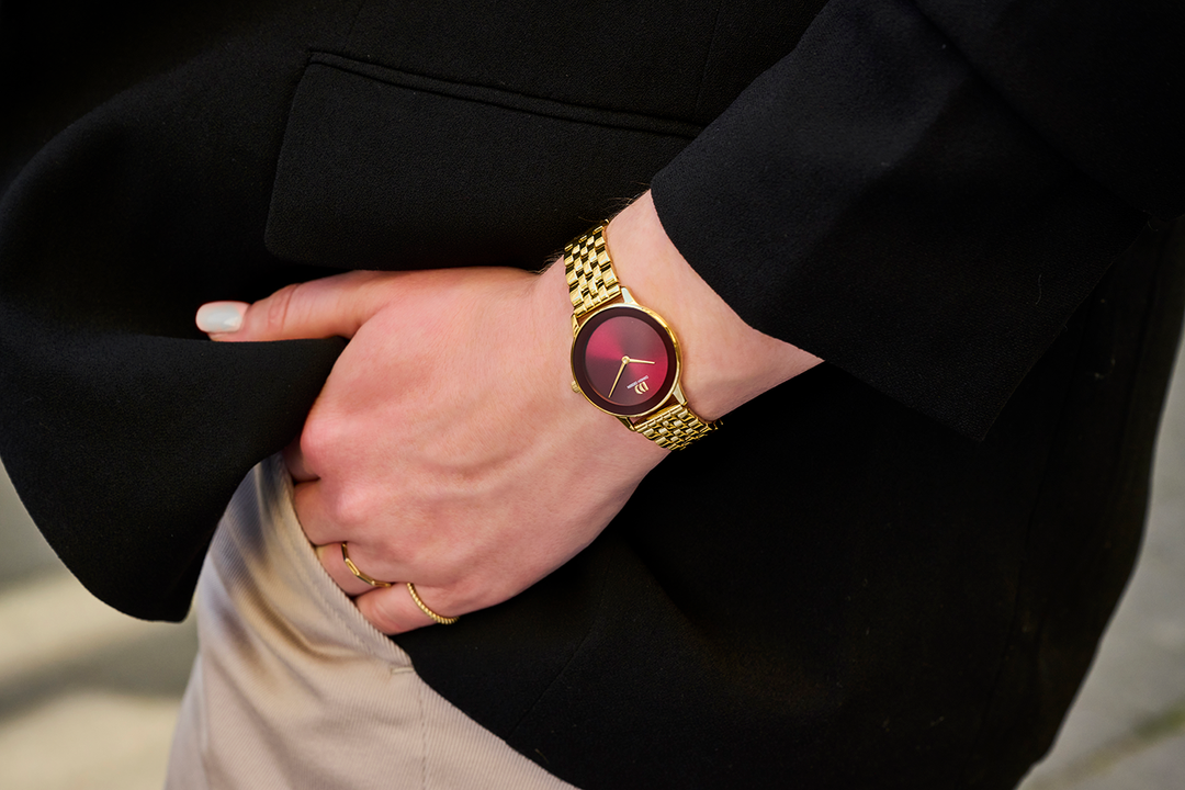 Danish Design IV97Q1288 Nostalgi 1988 Burgundy Link Watch